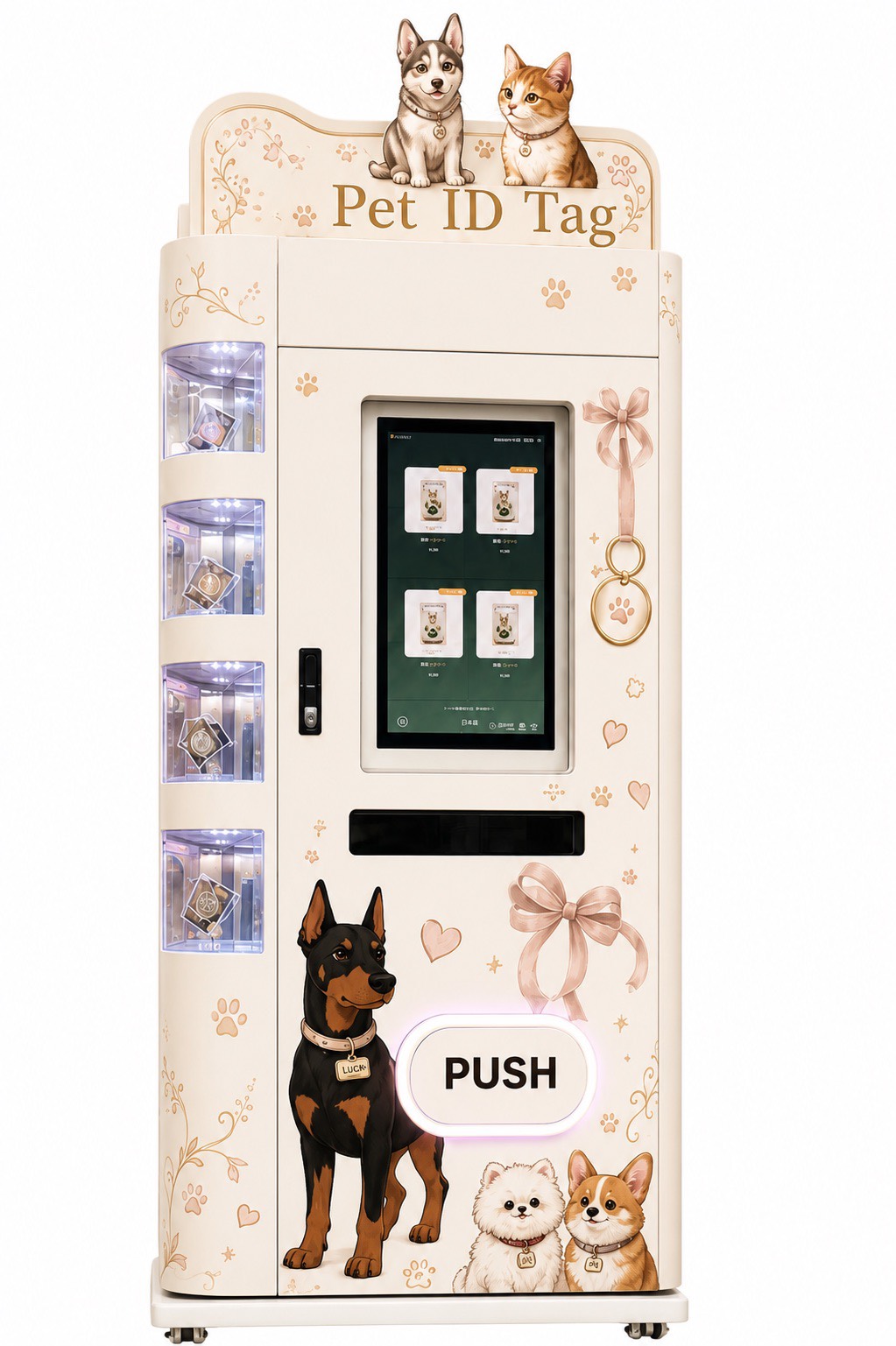 ペットアクセサリー自販機 Pet ID Tag